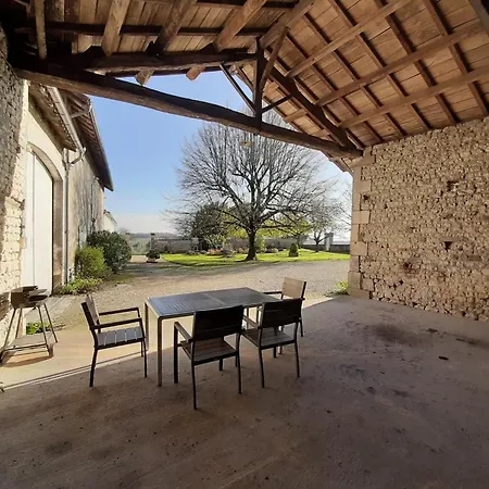 Tatil Evi Xviiie Renove Avec Grand Jardin, Au Coeur Du Vignoble De Cognac - Fr-1-653-30